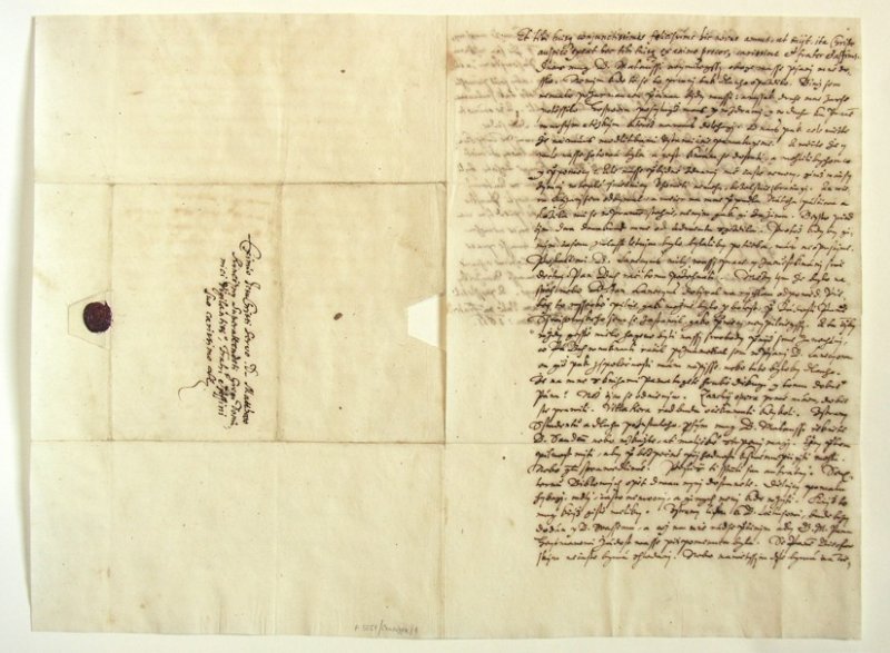 The letter of Jan Cruciger, the bishop in Ivancice.