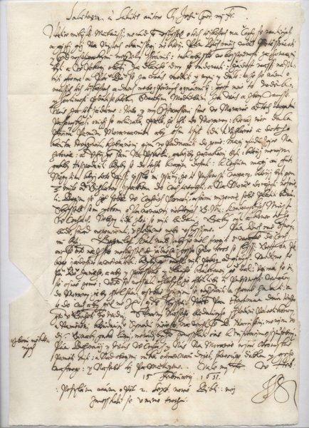 List Jana Laneckého.