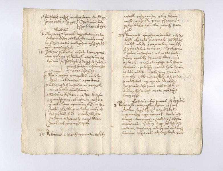 Rukopis „Povinností starších sester“ z roku 1607.